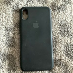 iPhone X Apple black silicone case